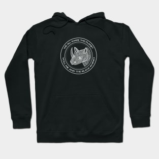 Black Rhino - We All Share This Planet - African animal design Hoodie